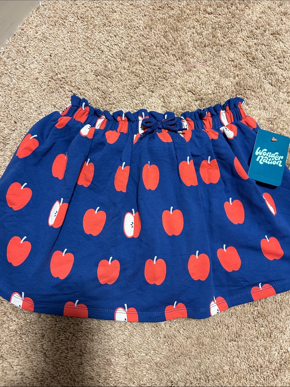 NWT Girls Fall Apples Skort Size 8